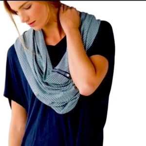 Lululemon striped blue infinity scarf